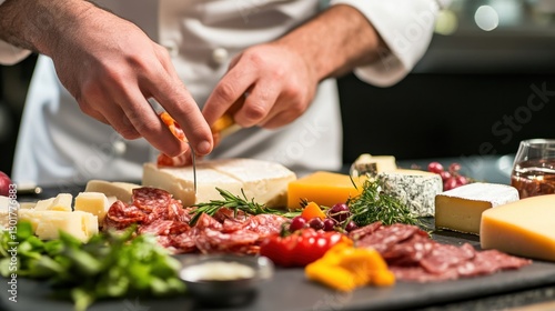 Artisan Cheese and Charcuterie Board Preparation
