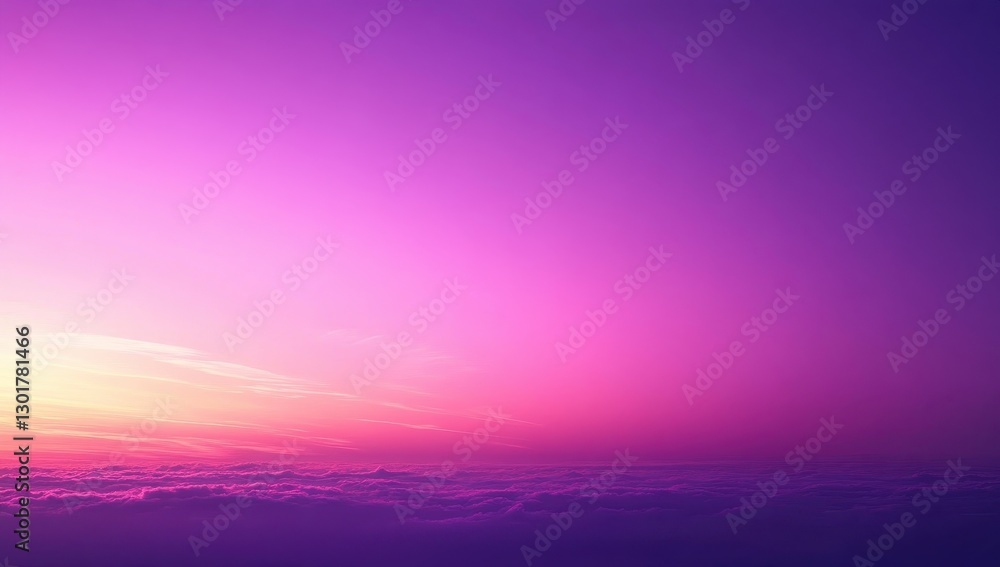 Beautiful gradient sky at twilight above soft clouds showcasing vibrant hues of purple, pink, and orange creating a serene and calming atmosphere Beautiful gradient sky at twilight above soft clouds showcasing vibrant hues of purple, pink, and orange creating a serene and calming atmosphere