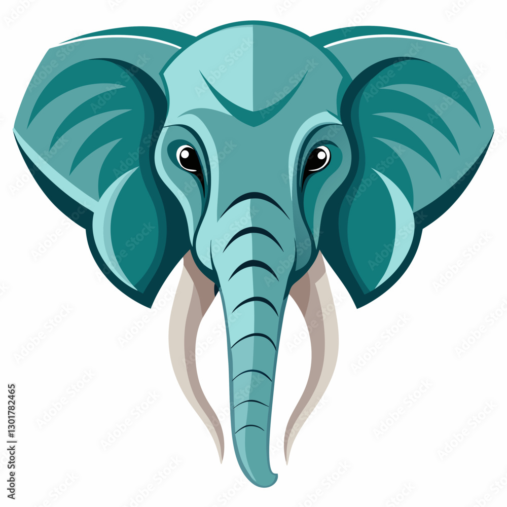 Elephant head illustration Elephant head illustration