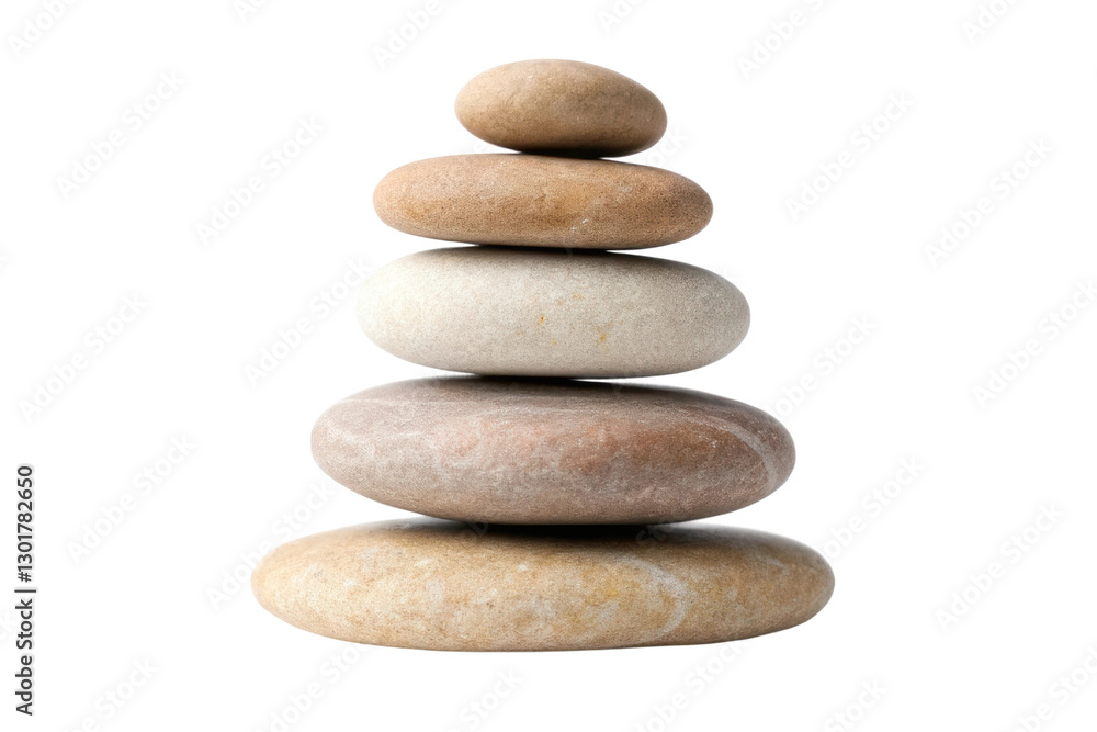 Stacked pebbles creating harmony and balance in nature for wellness and meditation Stacked pebbles creating harmony and balance in nature for wellness and meditation