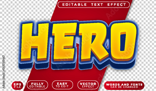 Hero Kids Toys Fully Editable Vector Text File