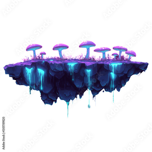 Magical 2D Side-Scrolling Ground and Island Game Assets