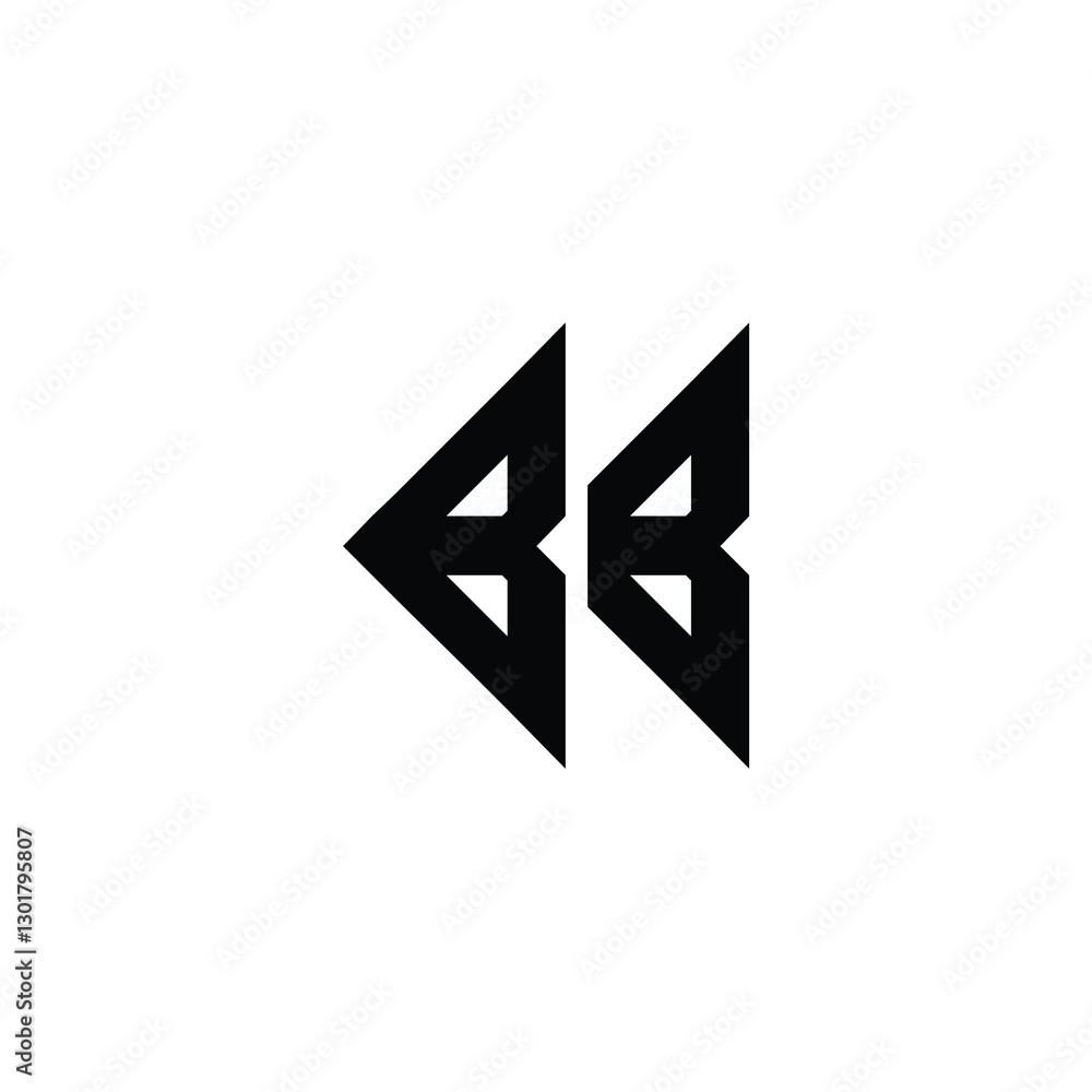 BB monogram logo design letter text name symbol monochrome logotype alphabet character simple logo BB monogram logo design letter text name symbol monochrome logotype alphabet character simple logo