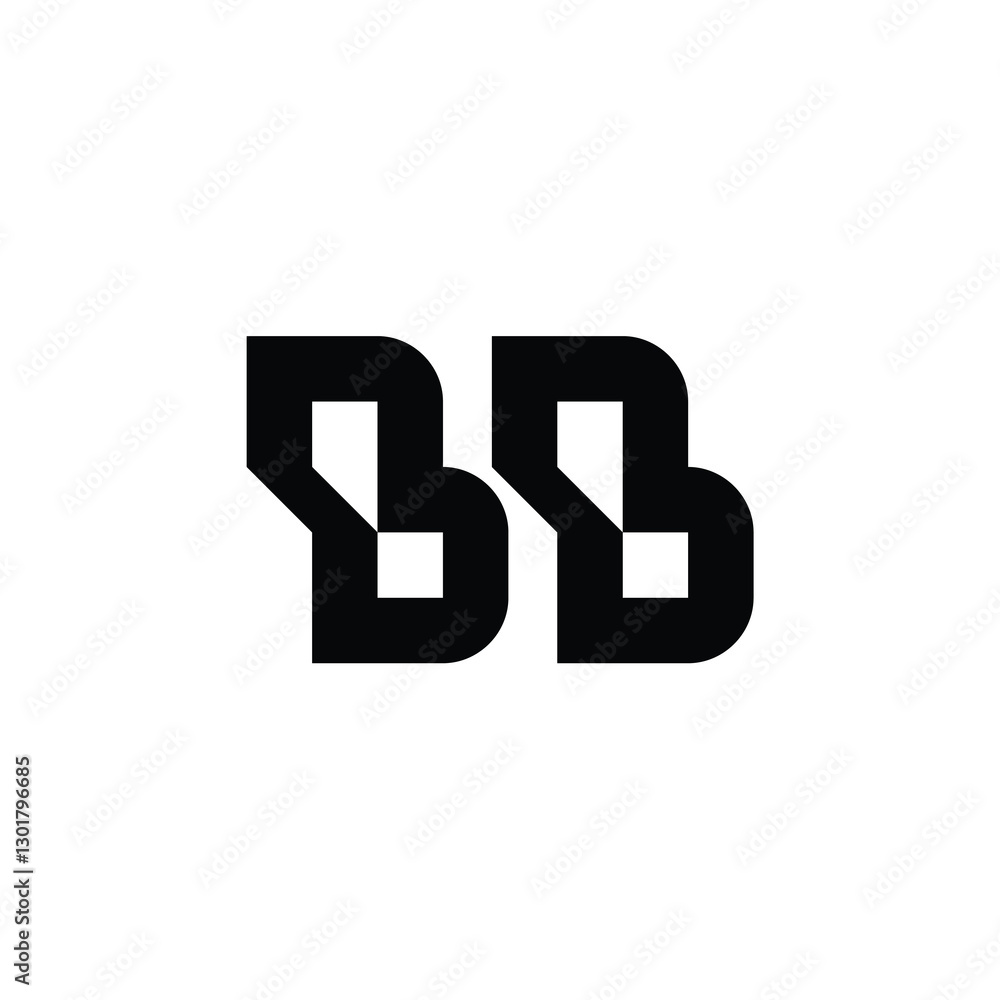 BB monogram logo design letter text name symbol monochrome logotype alphabet character simple logo BB monogram logo design letter text name symbol monochrome logotype alphabet character simple logo