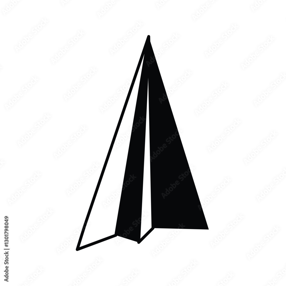 Paper plane liner icon vector Paper plane liner icon vector