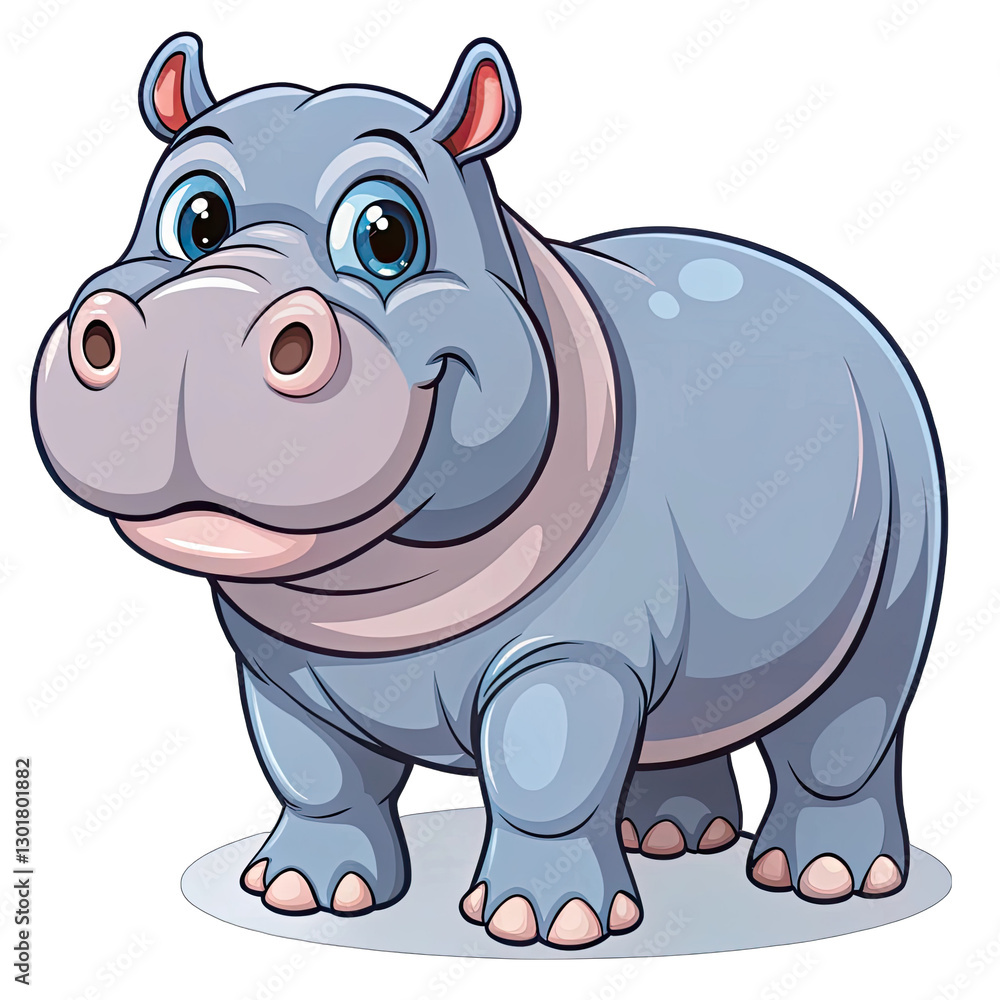Obraz premium Hippo Cartoon