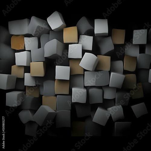 3D Abstract Background - Cu...