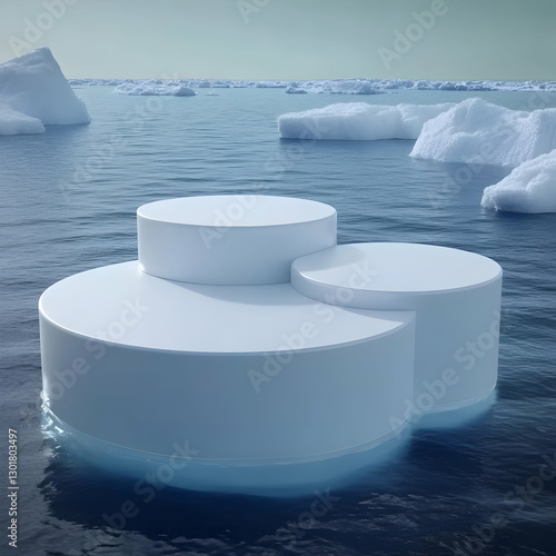 3D Illustration - Ice, Wate...