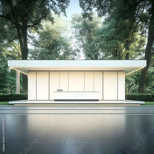 3D Illustration Modern Buil...