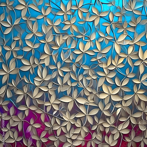 Abstract Floral Illustratio...