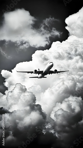 Photo Airplane Soaring Thro...