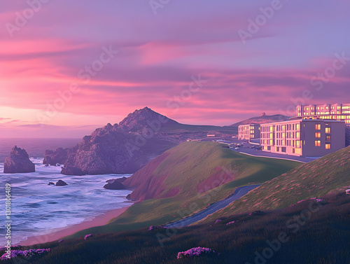 3D Illustration - Coastal H...