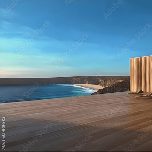 Illustration Ocean View Woo...