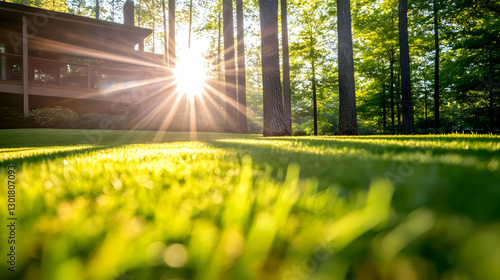 Photo - Sunlit Grass, Trees...