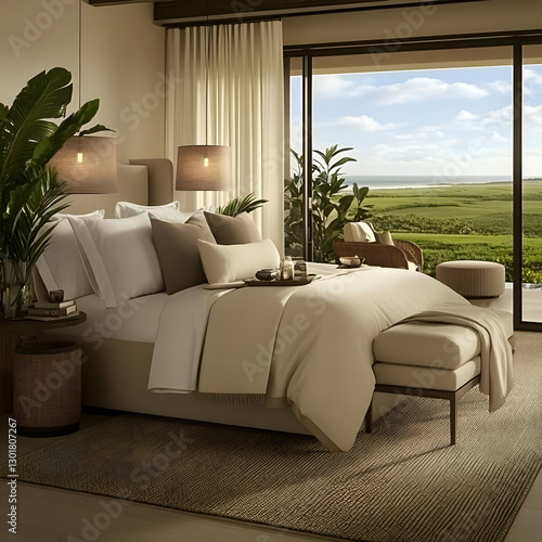 Illustration Serene Bedroom...