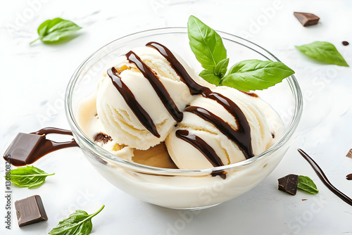 Photo Vanilla Ice Cream Cho...