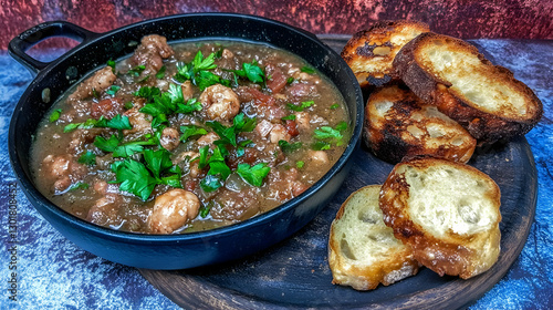 Photo, Hearty Stew with Toa...