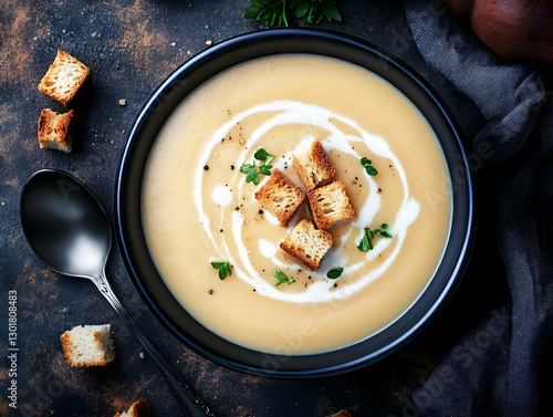Photo Creamy Vegetable Soup...