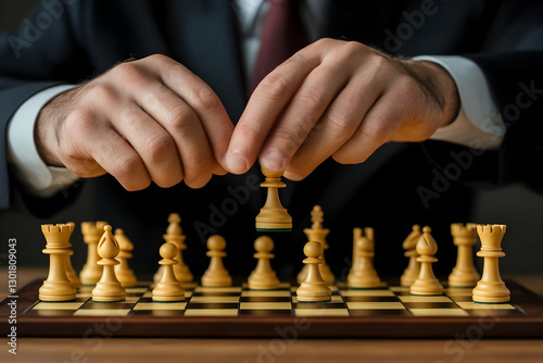 Wallpaper Mural Photo - Chess Strategy Game Business Planning Competition Tactics Torontodigital.ca