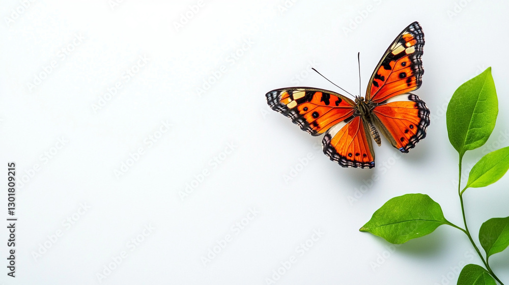 Obraz premium オレンジの蝶々