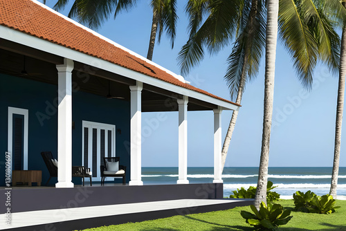 3D Illustration Tropical Be...