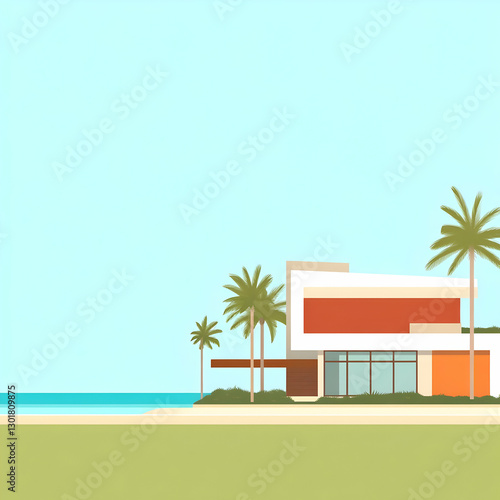 Illustration Modern Beach H...