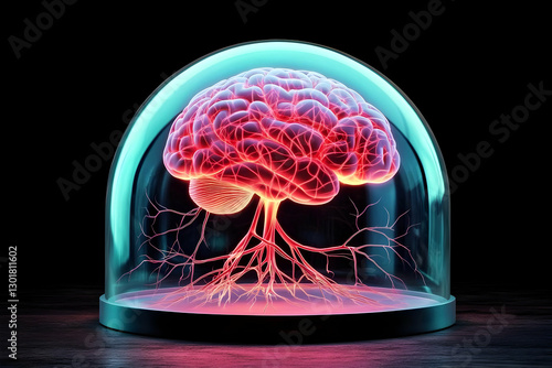 3D Illustration - Brain in ...