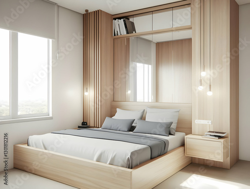Illustration Minimalist Bed...