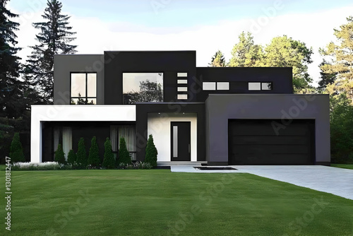 Illustration Modern House, ...