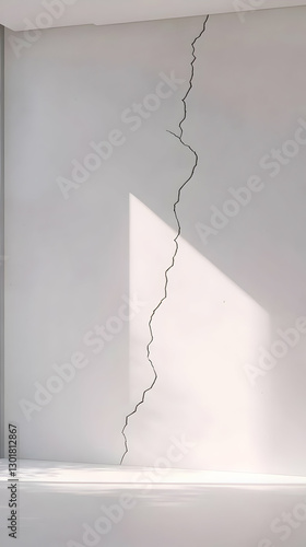 3D Illustration Cracked Wal...