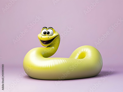 3D Illustration - Happy Yel...