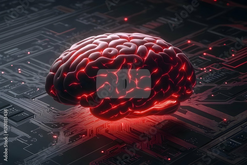 3D Illustration - Brain on ...