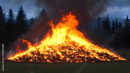 Photo Bonfire Night Firewoo...