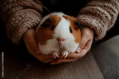 Photo Adorable Guinea Pig H...