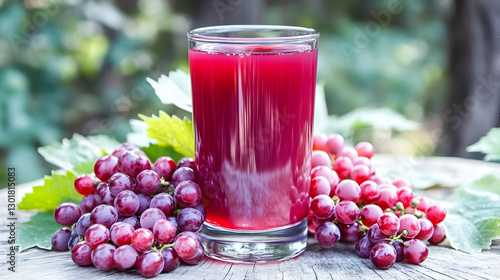 Photo Fresh Grape Juice and...
