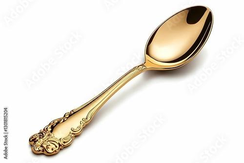Photo Golden Spoon Ornate D...