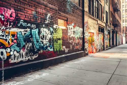 Photo Urban Graffiti Alley ...