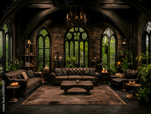 Gothic Interior Illustratio...