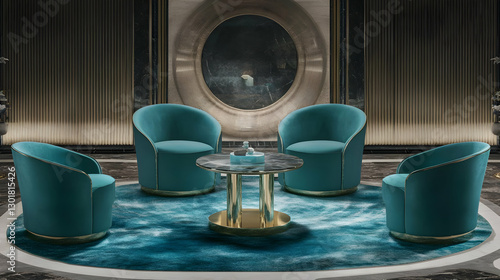 Illustration of Teal Velvet...