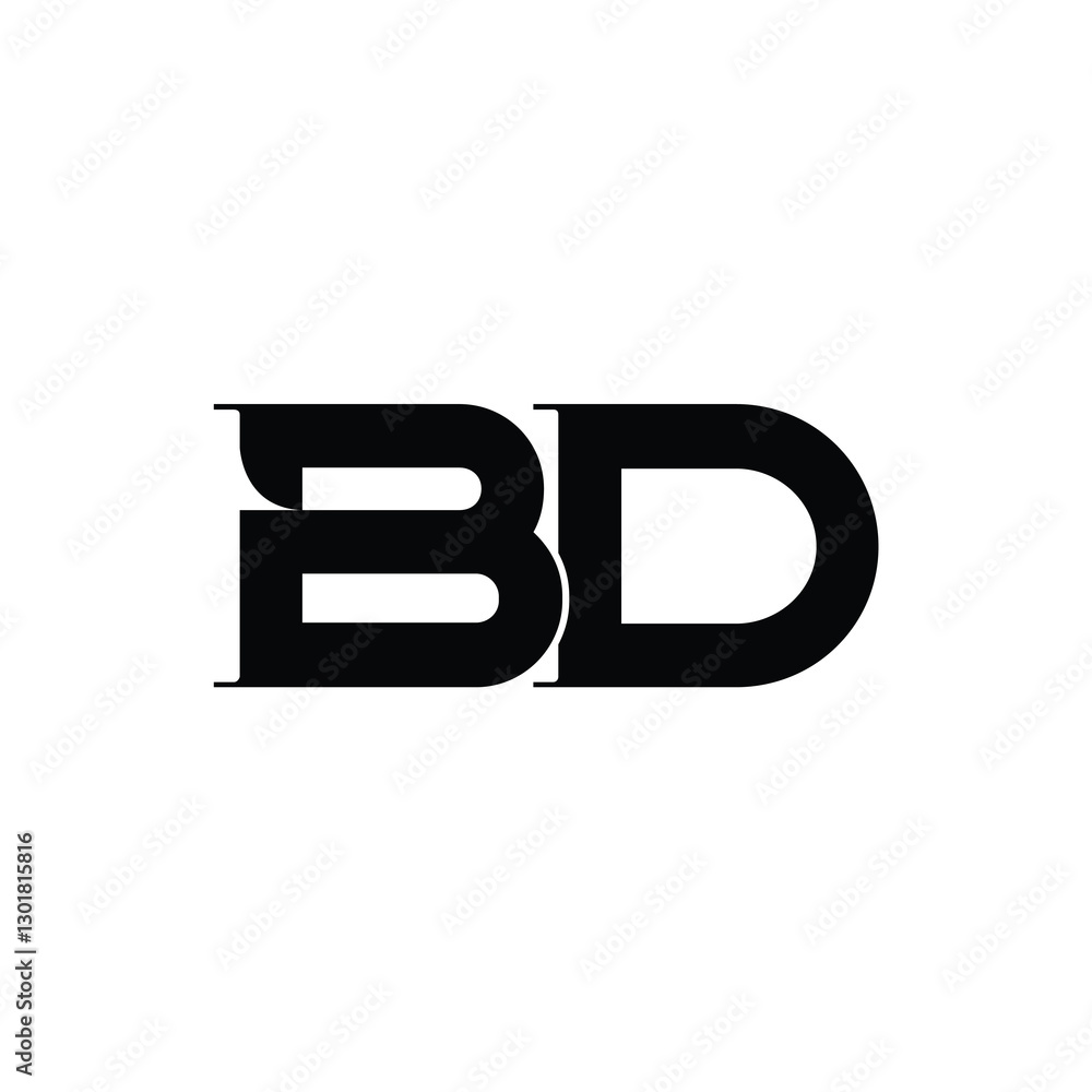 BD monogram logo design letter text name symbol monochrome logotype alphabet character simple logo BD monogram logo design letter text name symbol monochrome logotype alphabet character simple logo