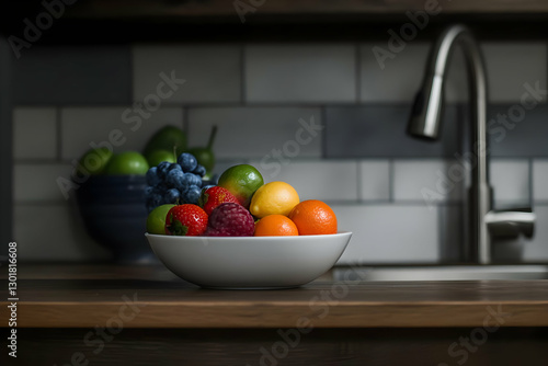 Photo Fresh Fruit Bowl Kitc...