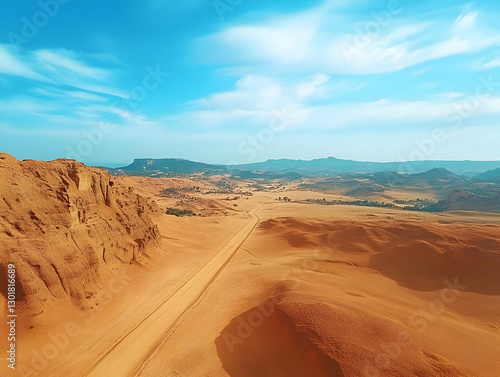 Desert Landscape Illustrati...