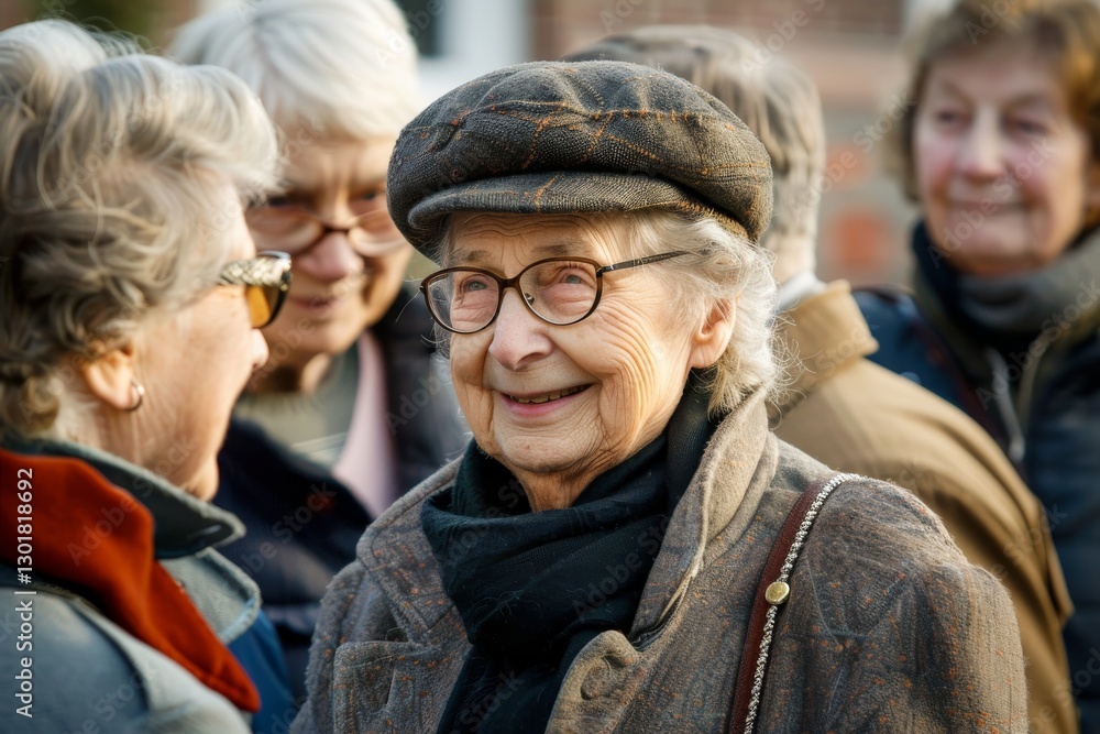 Portrait of a smiling senior woman. Portrait of a smiling senior woman.