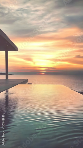 Photo, Infinity Pool Sunset...