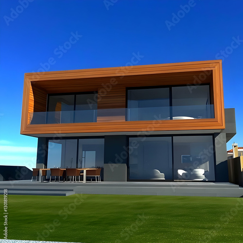 Illustration Modern House A...