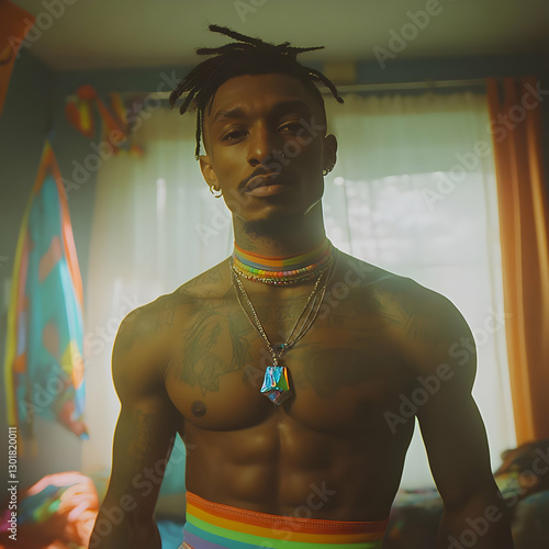 Photo Pride Portrait Colorf...