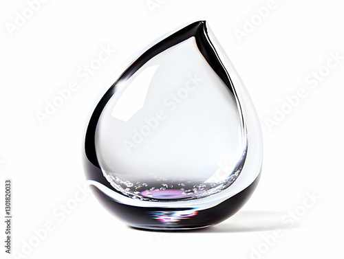 3D Render Glass Art Sculptu...