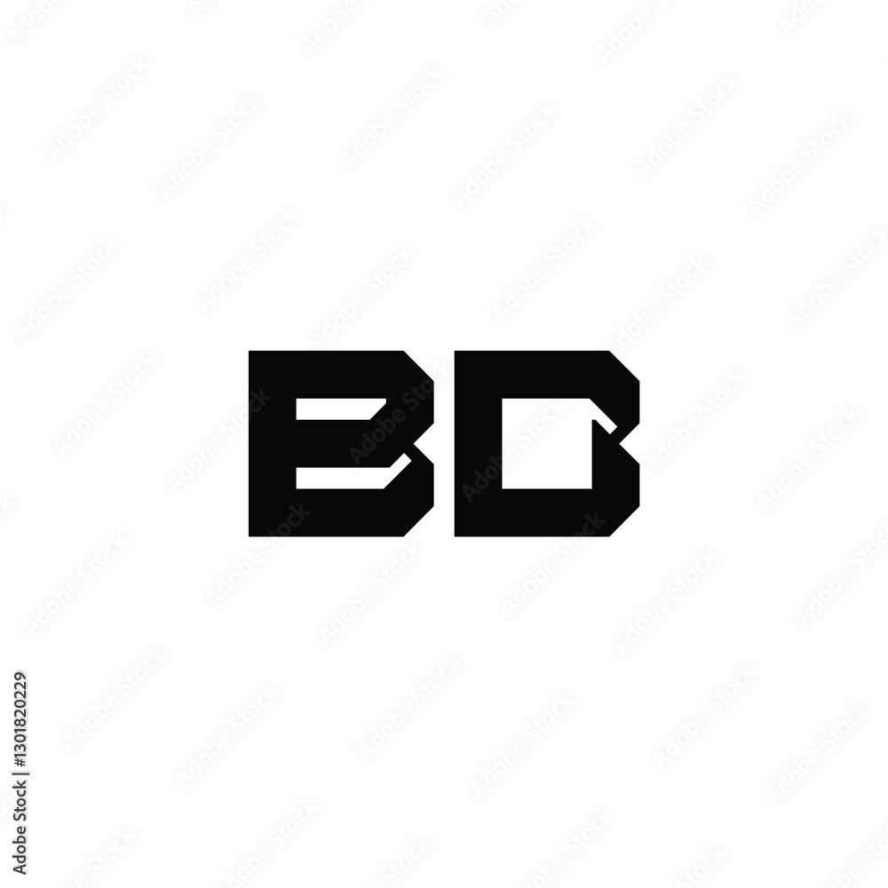 BD monogram logo design letter text name symbol monochrome logotype alphabet character simple logo BD monogram logo design letter text name symbol monochrome logotype alphabet character simple logo