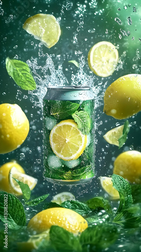 Illustration Refreshing Lem...