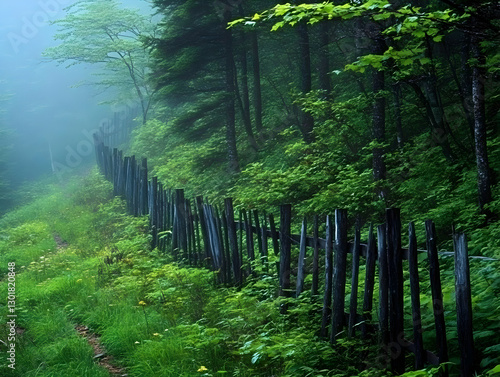 Photo - Misty Forest Path w...